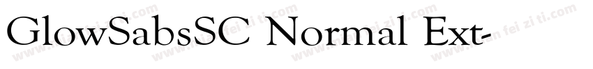 GlowSabsSC Normal Ext字体转换
